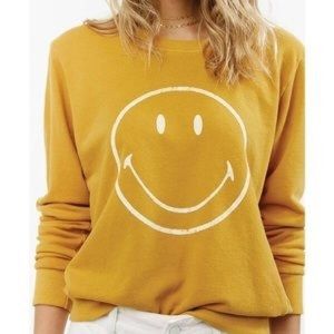 Free people smiley crewneck